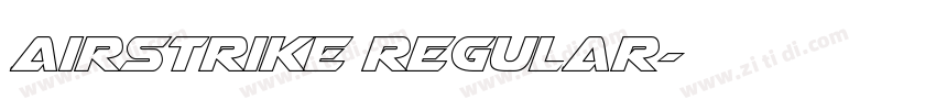 Airstrike Regular字体转换